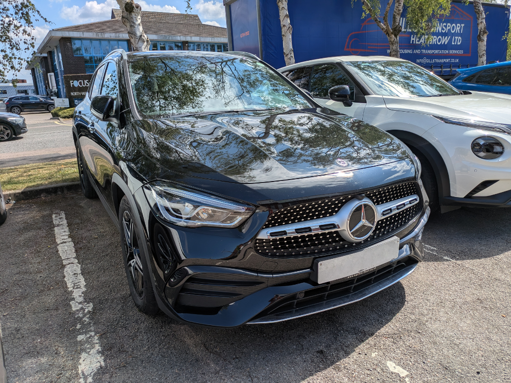 Mercedes GLA parked outside mycardirect HQ