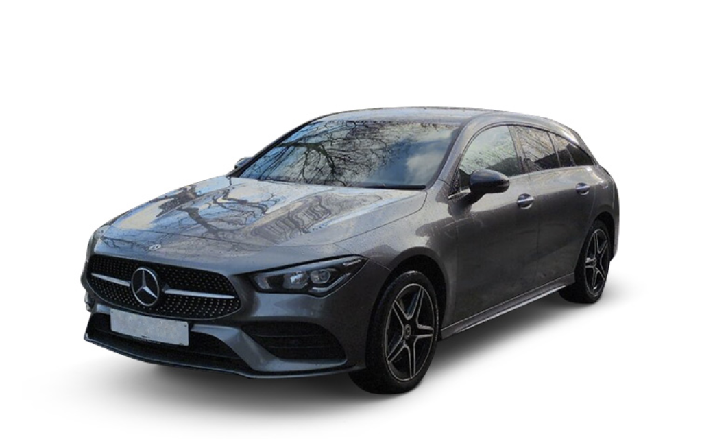 Mercedes CLA Shooting Brake in grey 3 quarter view